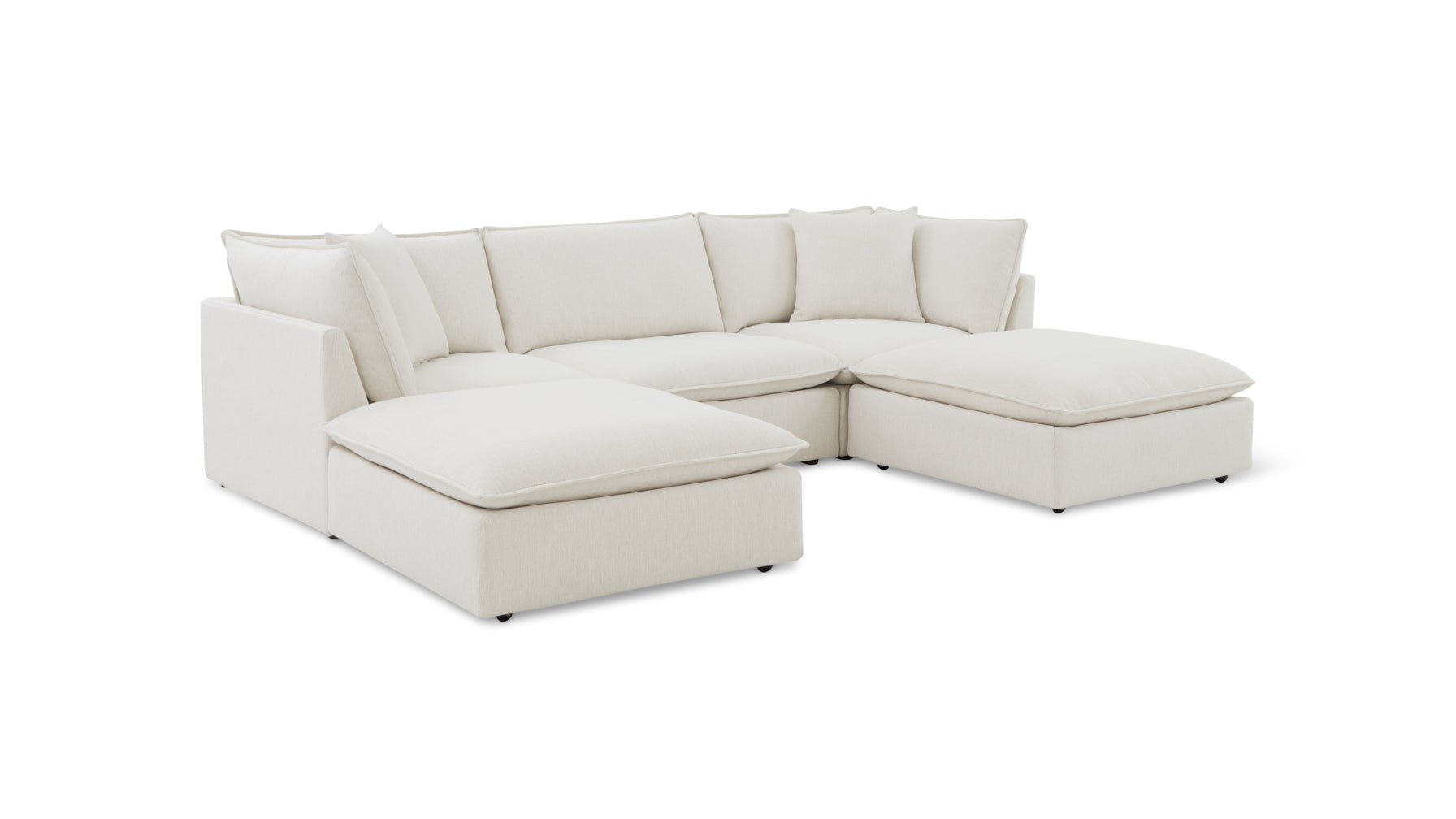 Chill Time 5-Piece Modular U-Shaped Sectional, Birch - Image 11