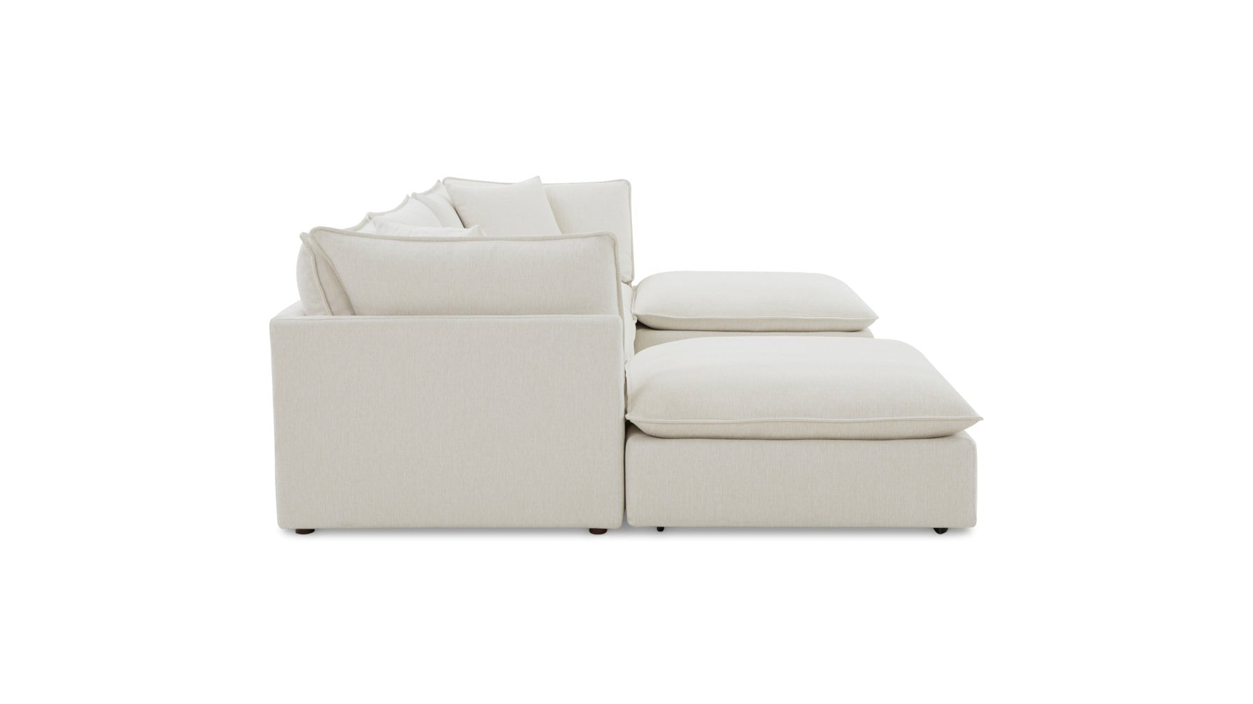 Chill Time 5-Piece Modular U-Shaped Sectional, Birch - Image 11