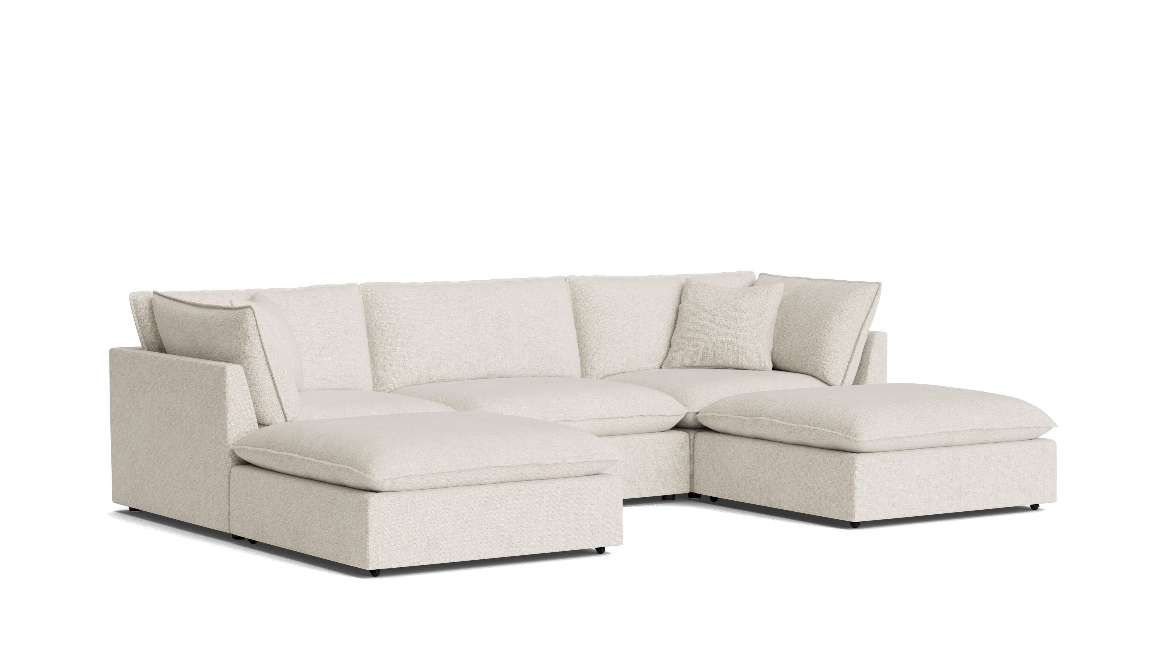 Chill Time 5 - Piece Modular U - Shaped Sectional, Birch - Sundays Company CanadaSEC-YJ-053-024