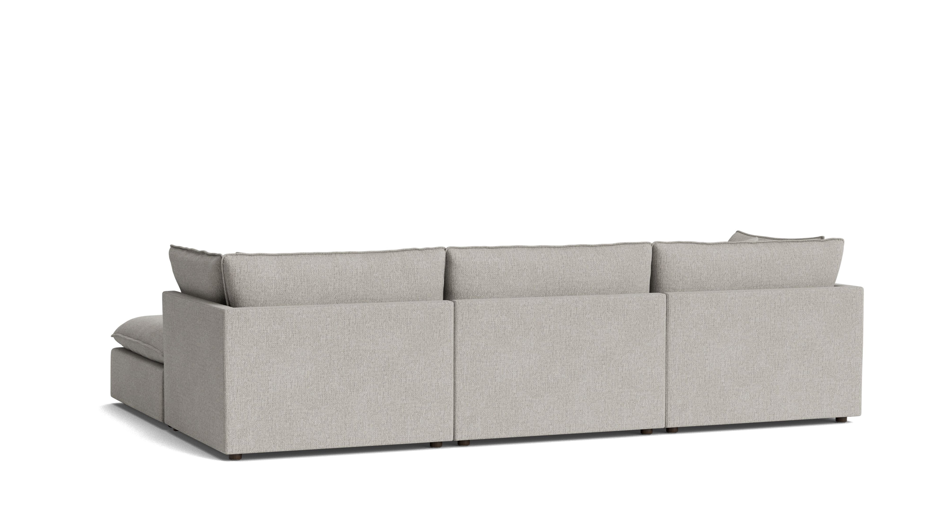 Chill Time 5 - Piece Modular U - Shaped Sectional, Heather - Sundays Company CanadaSEC-YJ-053-065