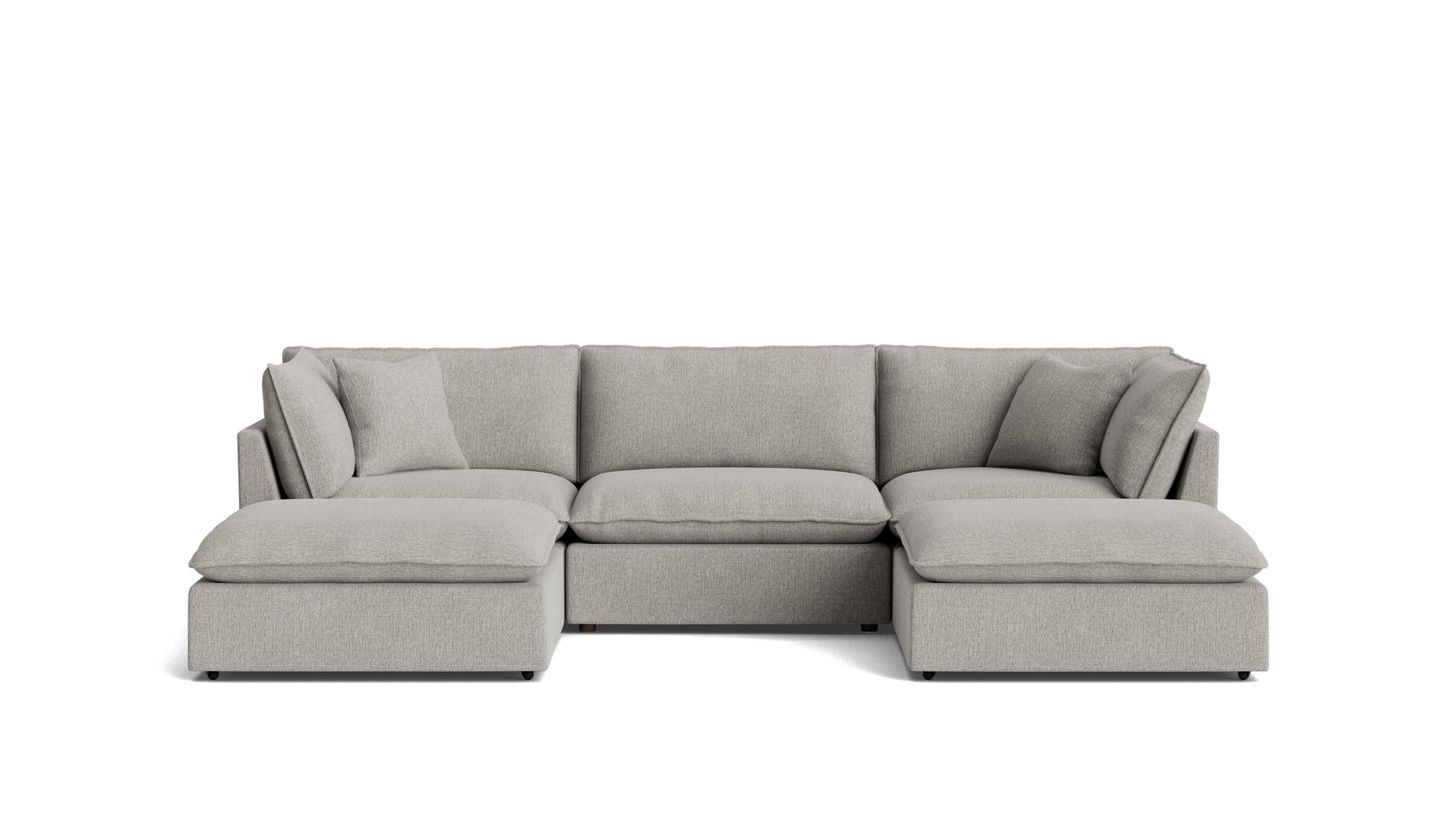 Chill Time 5-Piece Modular U-Shaped Sectional, Heather_image