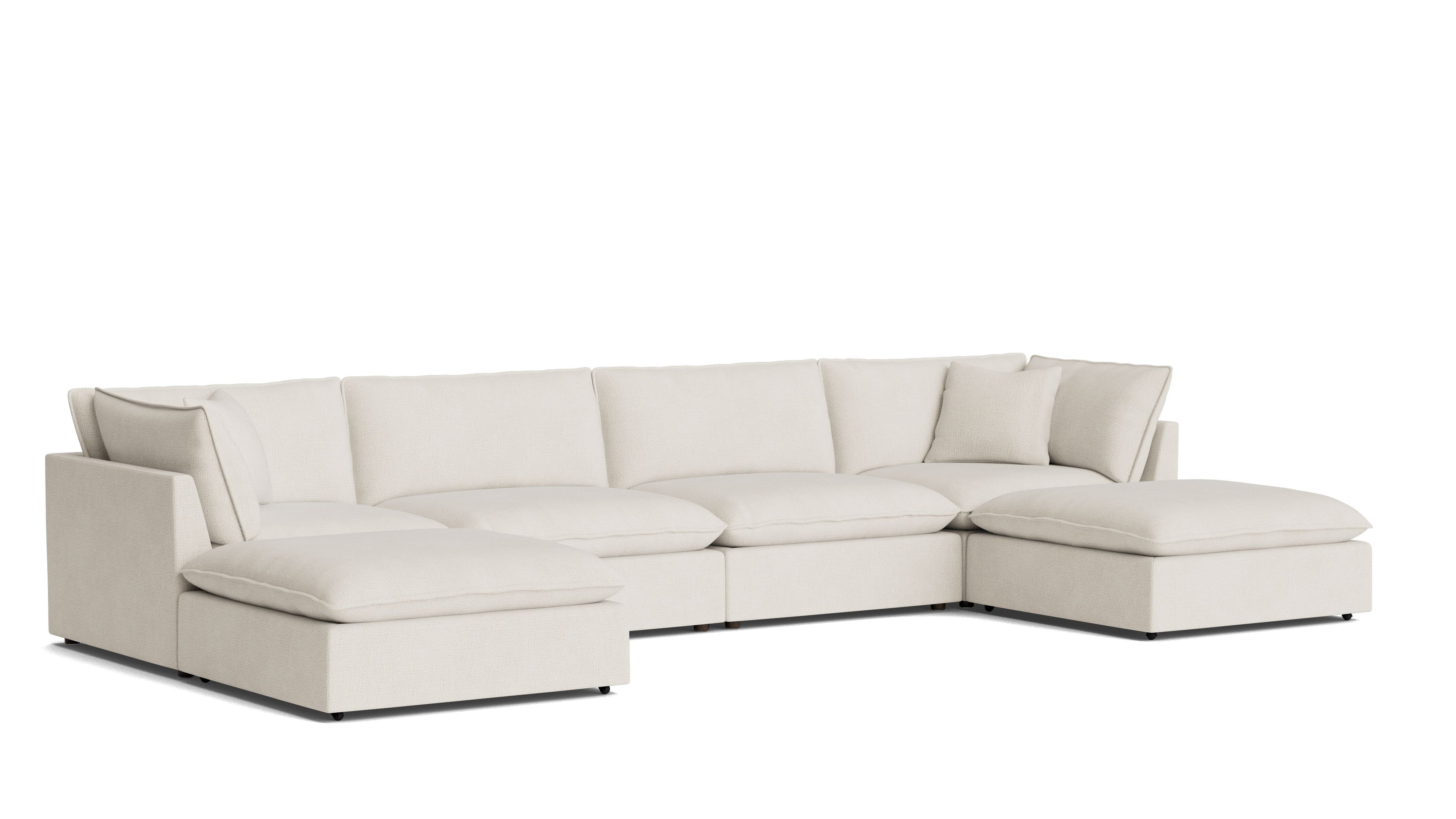 Chill Time 6 - Piece Modular U - Shaped Sectional, Birch - Sundays Company CanadaSEC-YJ-054-024