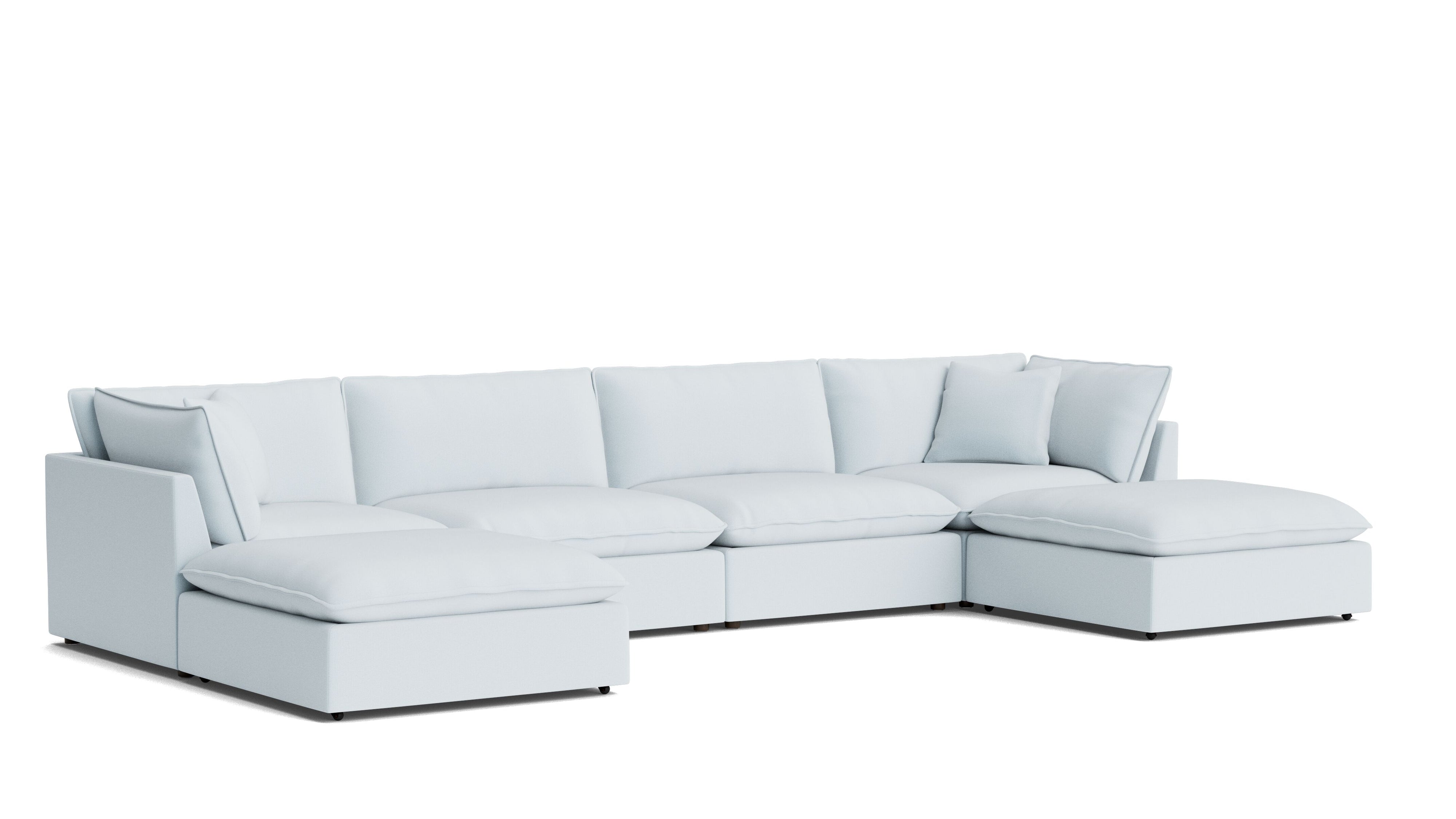 Chill Time 6-Piece Modular U-Shaped Sectional, Cove