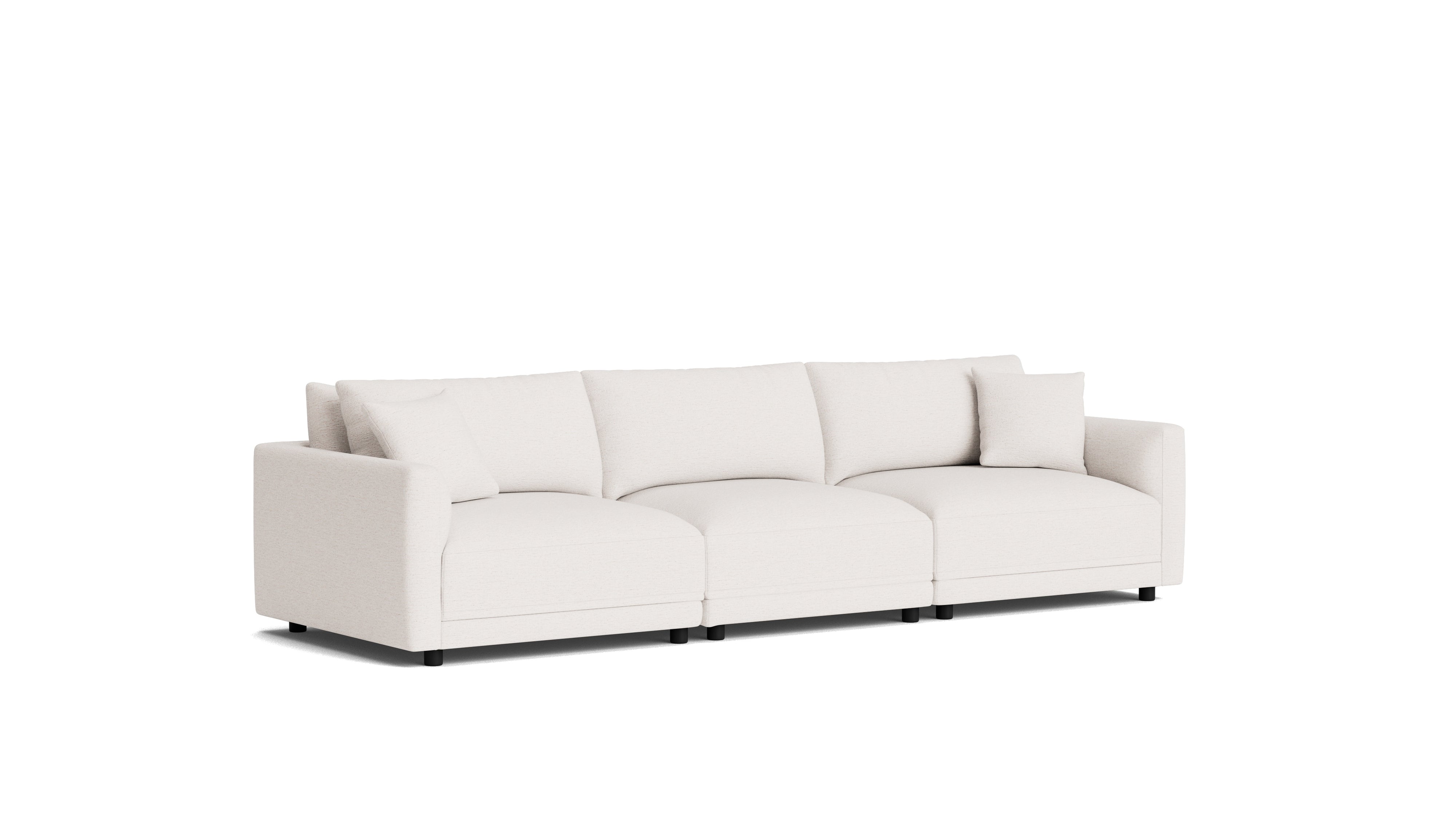 Soft Spot 3-Piece Modular Sofa, Nomad Snow