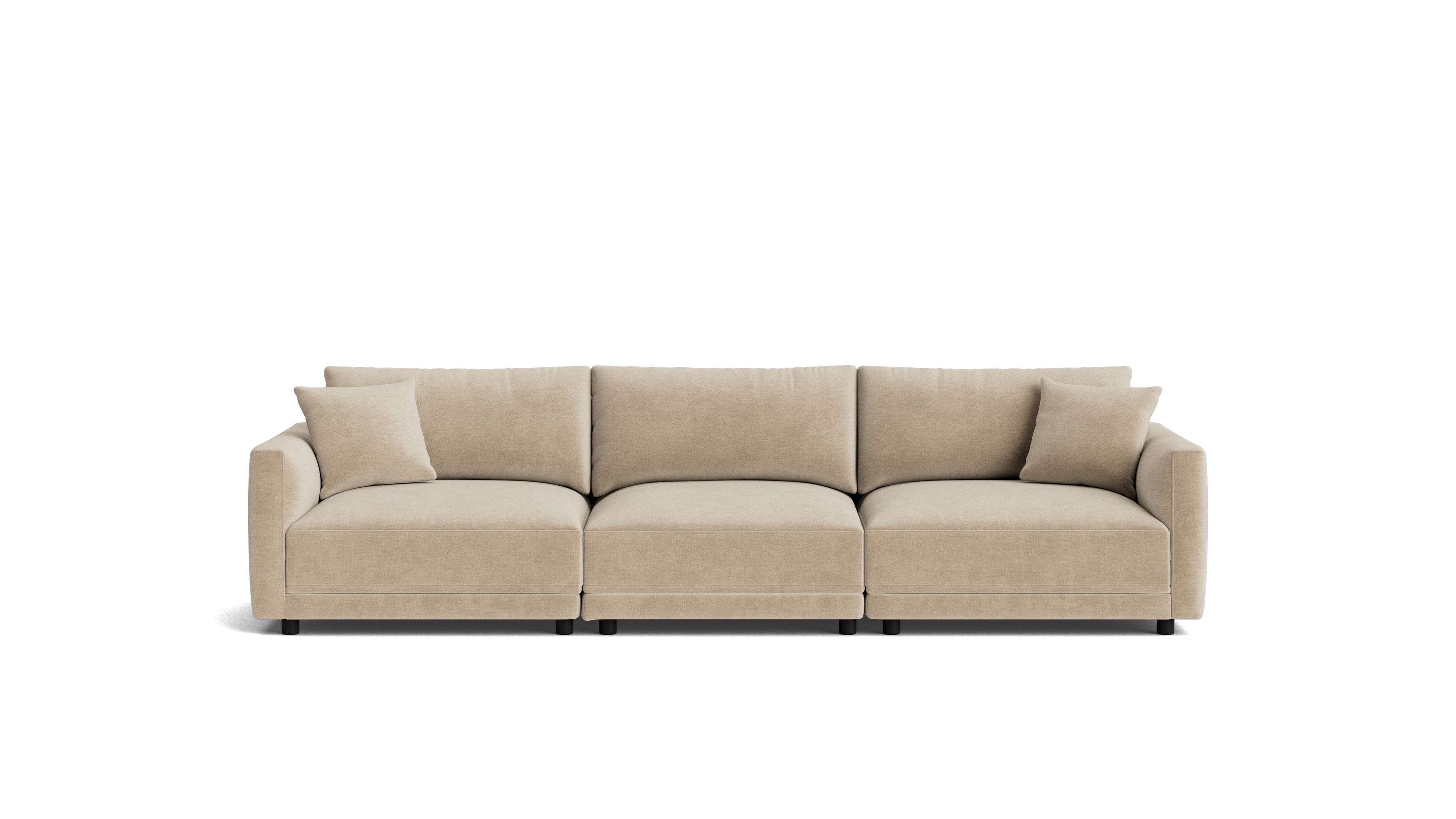 Soft Spot 3-Piece Modular Sofa, Cashew