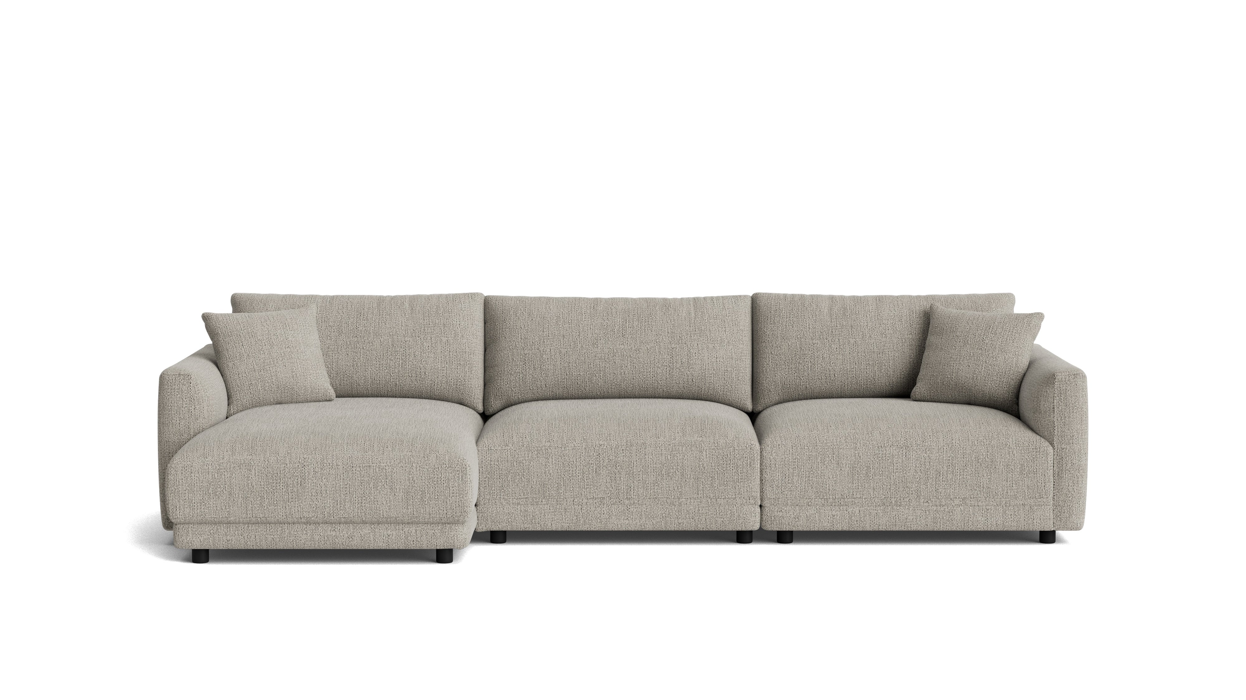 Soft Spot 3-Piece Modular Sectional Left, Oatmeal