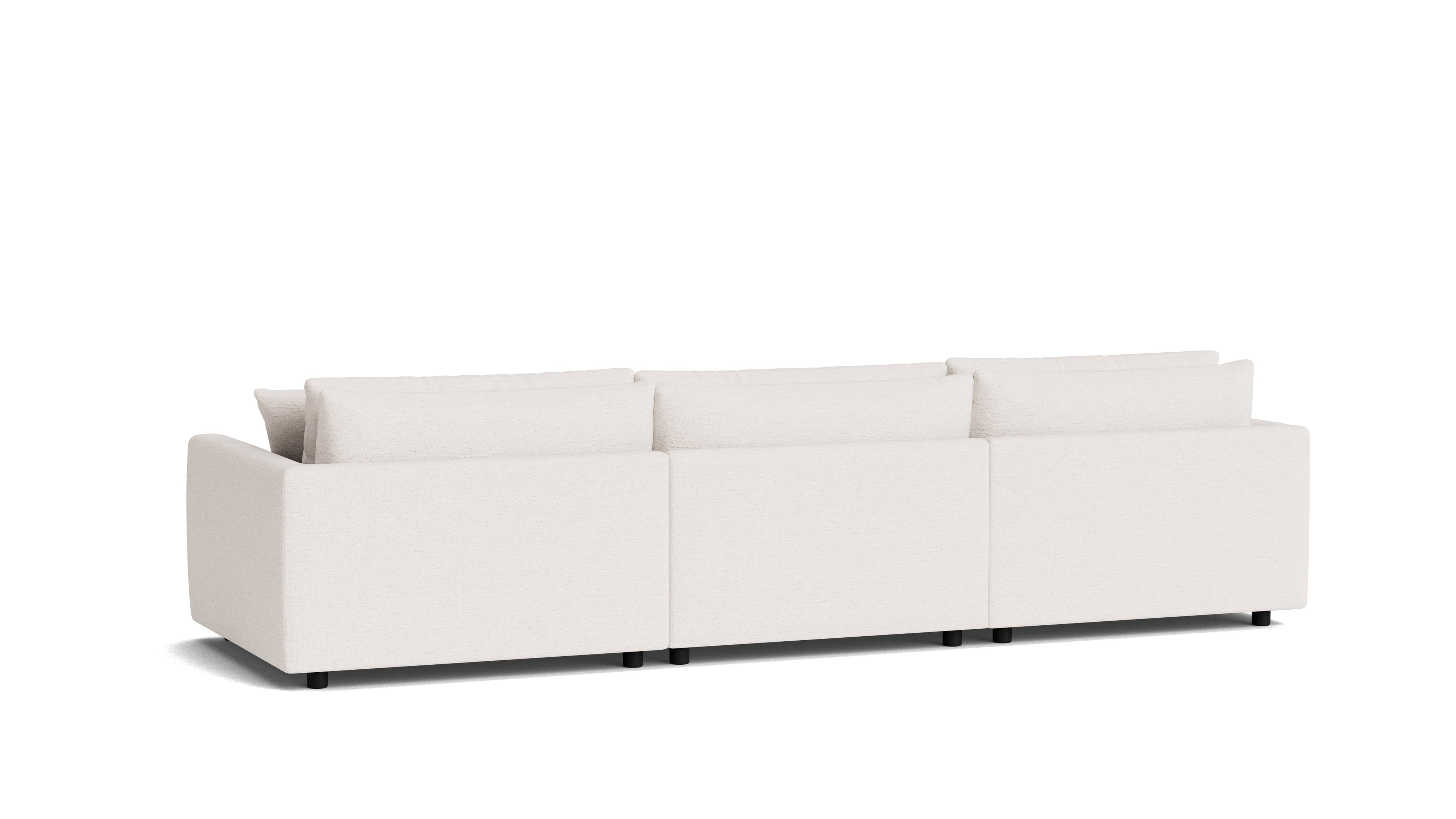 Soft Spot 3-Piece Modular Sectional Left, Nomad Snow