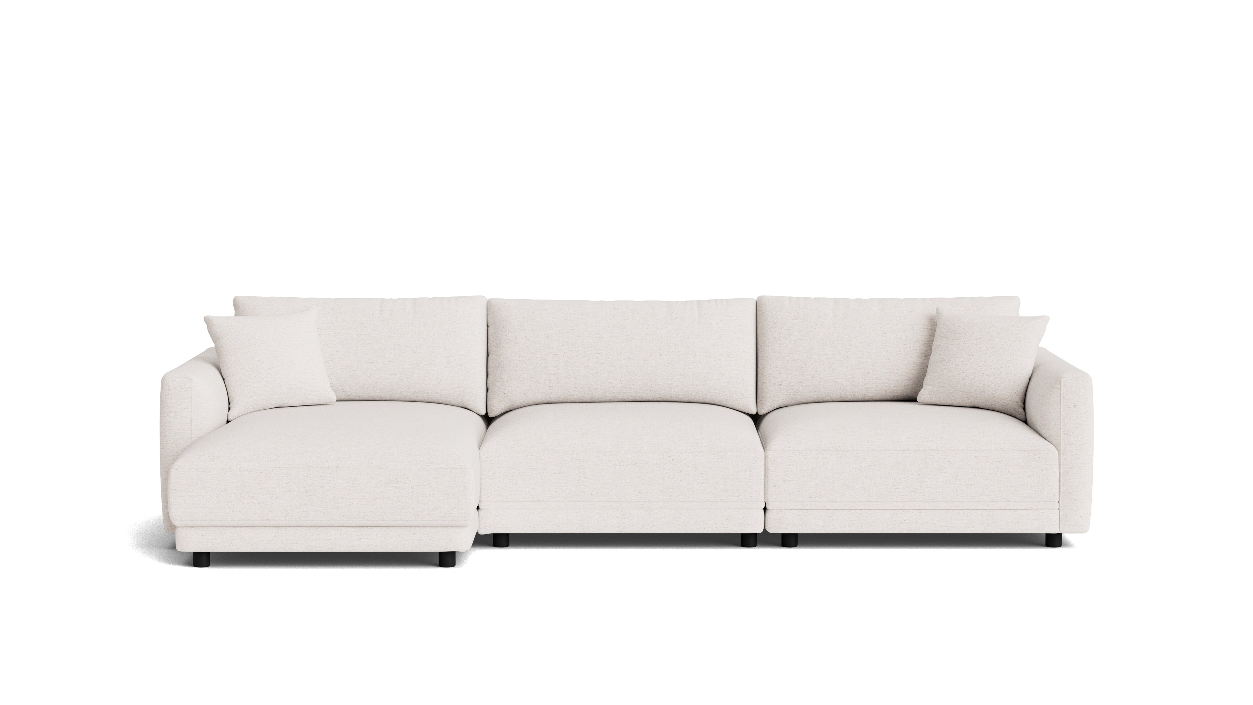 Soft Spot 3-Piece Modular Sectional Left, Nomad Snow