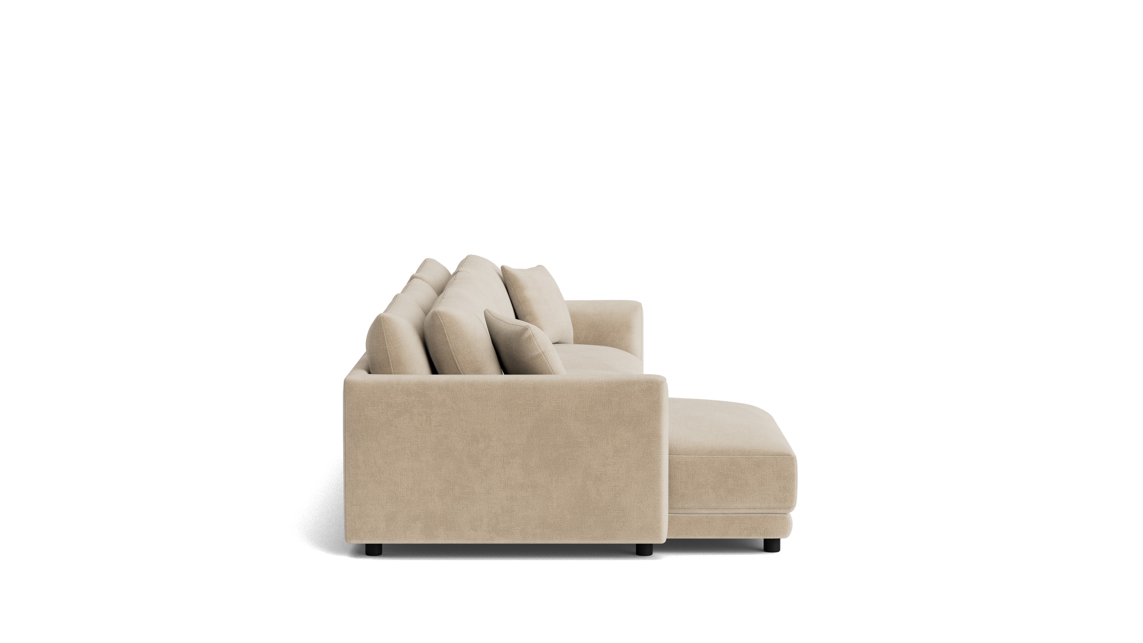 Soft Spot 3-Piece Modular Sectional Left, Cashew