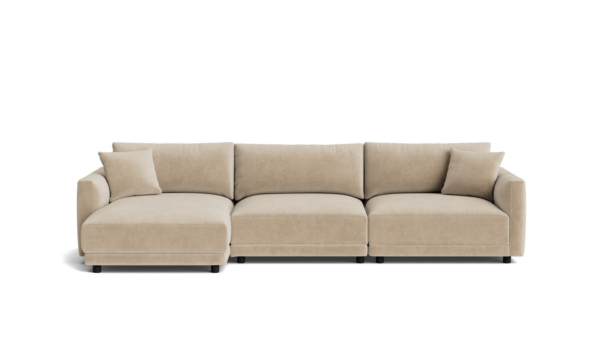 Soft Spot 3-Piece Modular Sectional Left, Cashew