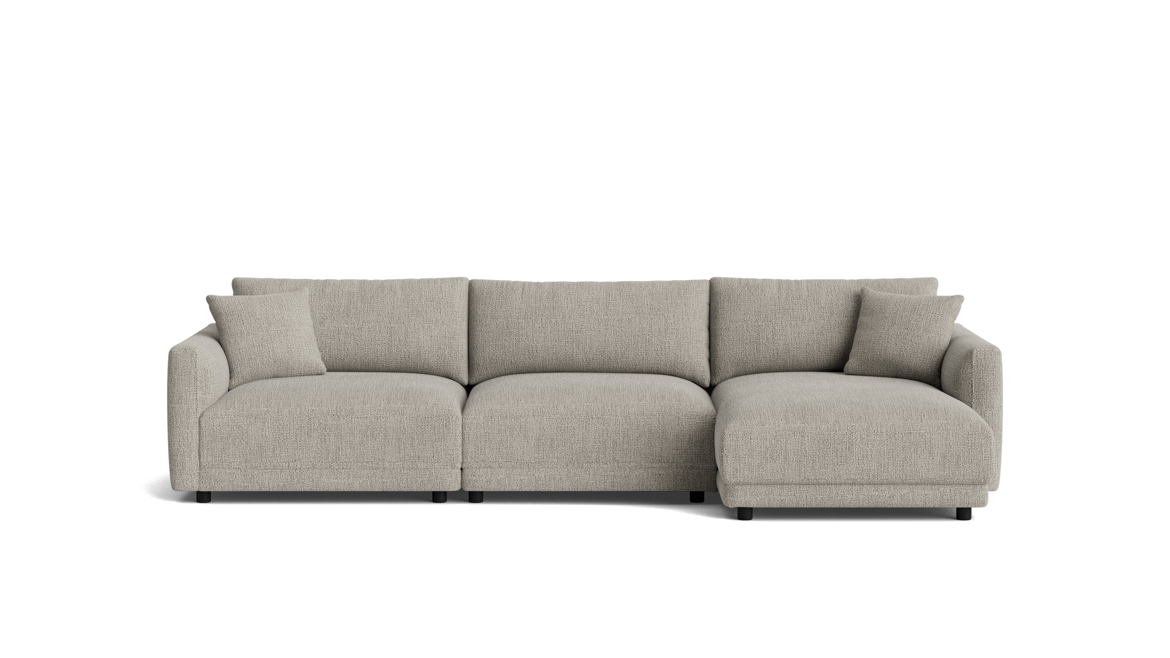 Soft Spot 3-Piece Modular Sectional Right, Oatmeal