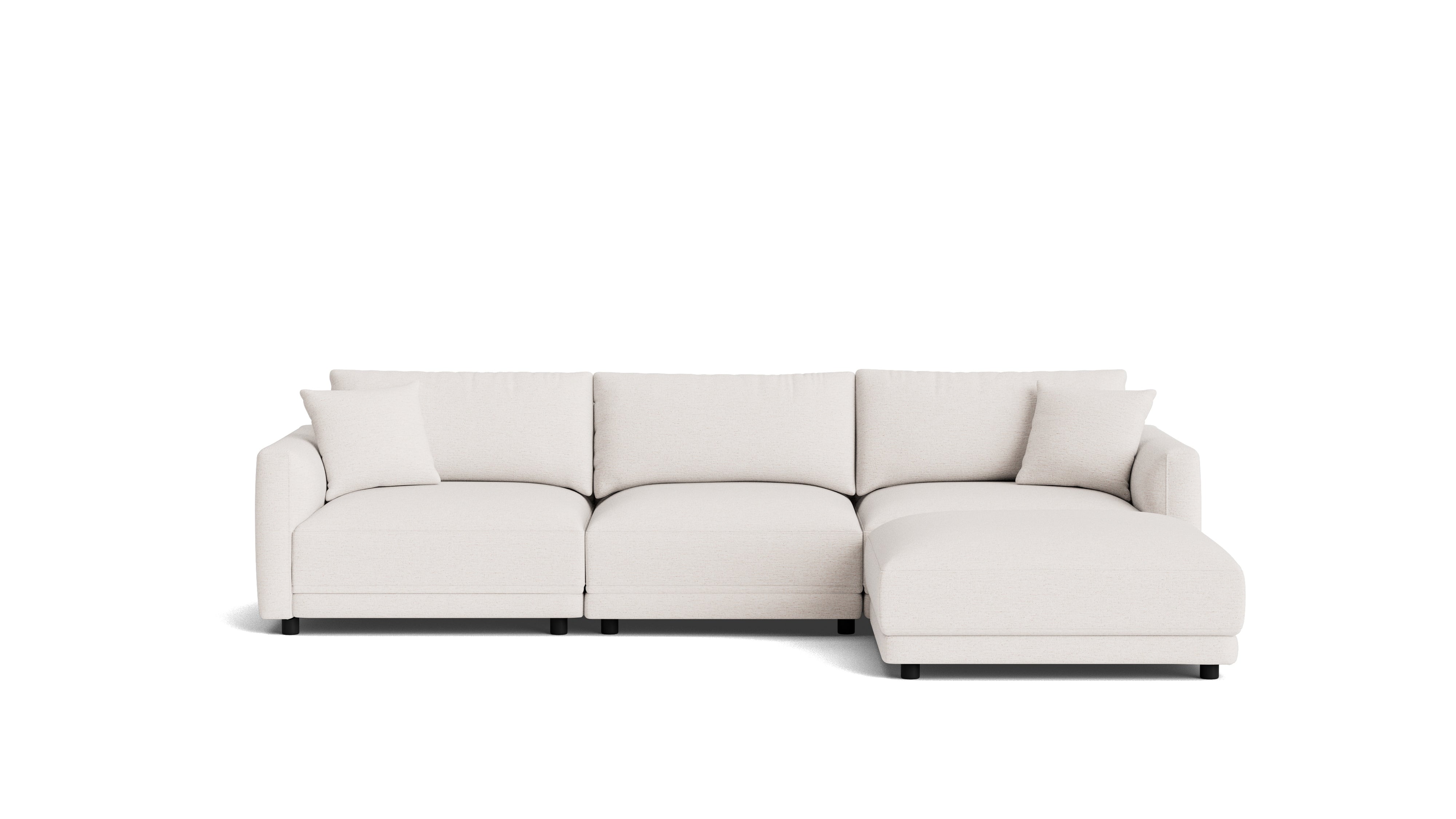 Soft Spot 4-Piece Modular Sectional, Nomad Snow