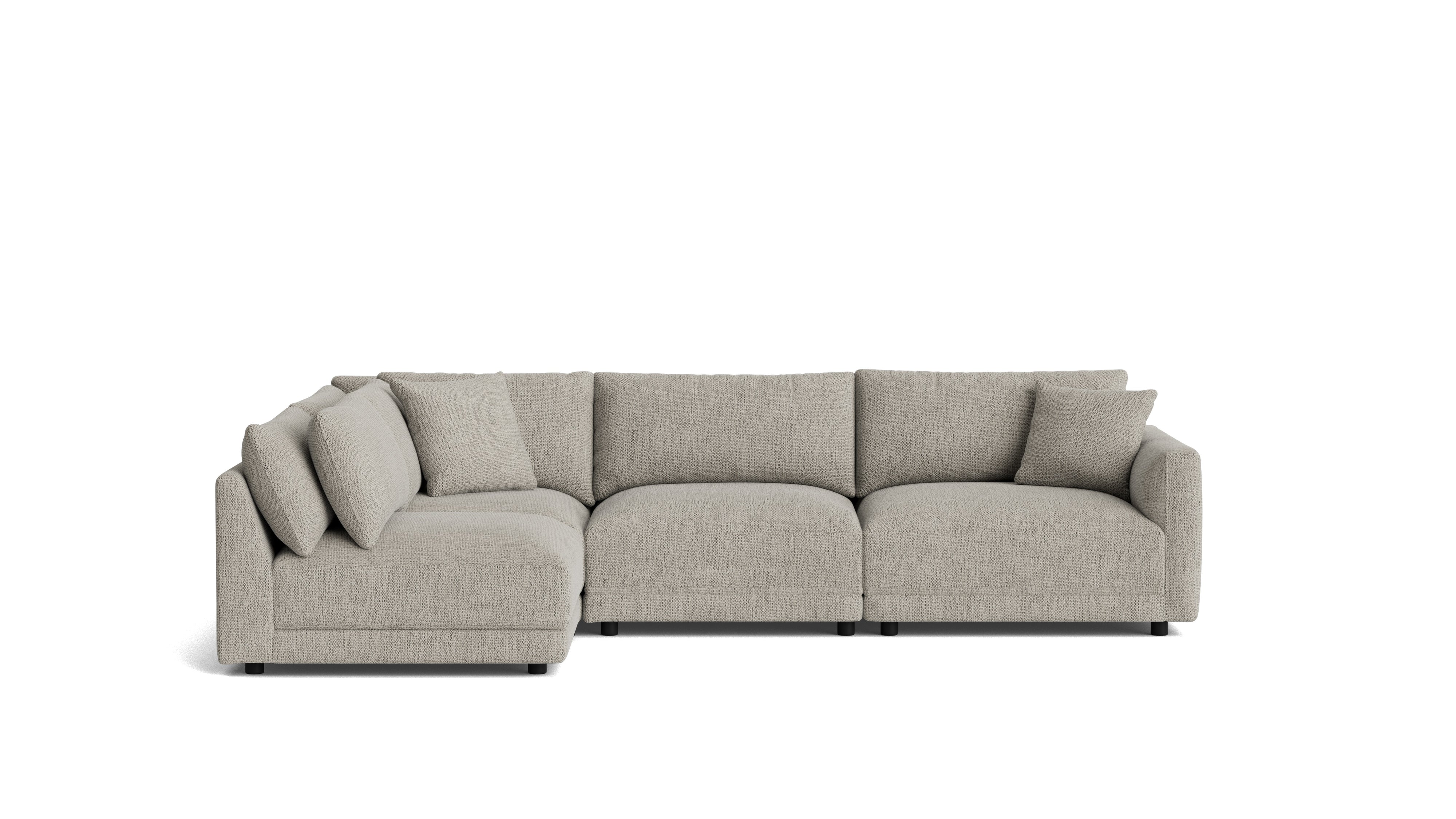 Soft Spot 4-Piece Modular Sectional Left, Oatmeal
