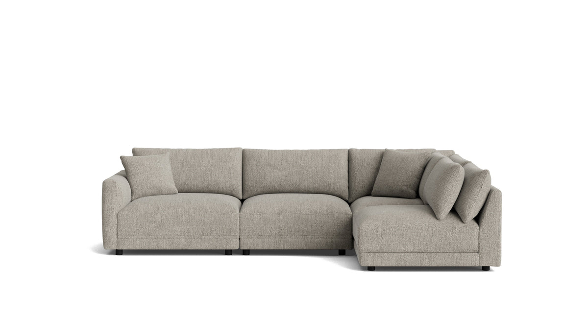 Soft Spot 4-Piece Modular Sectional Right, Oatmeal