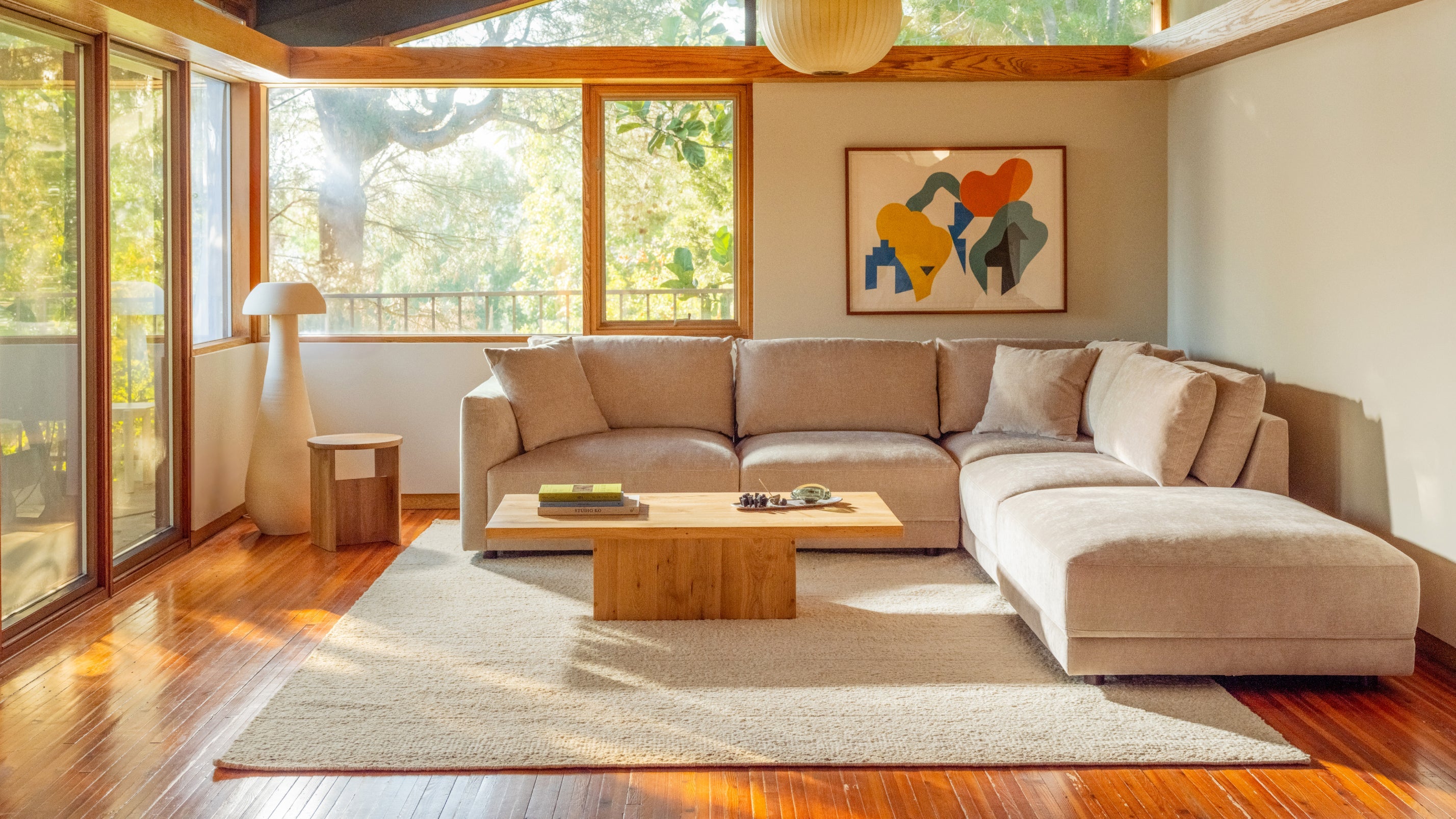 Soft Spot 4 - Piece Modular Sectional Right, Cashew - Sundays Company CanadaSEC-YJ-061-194