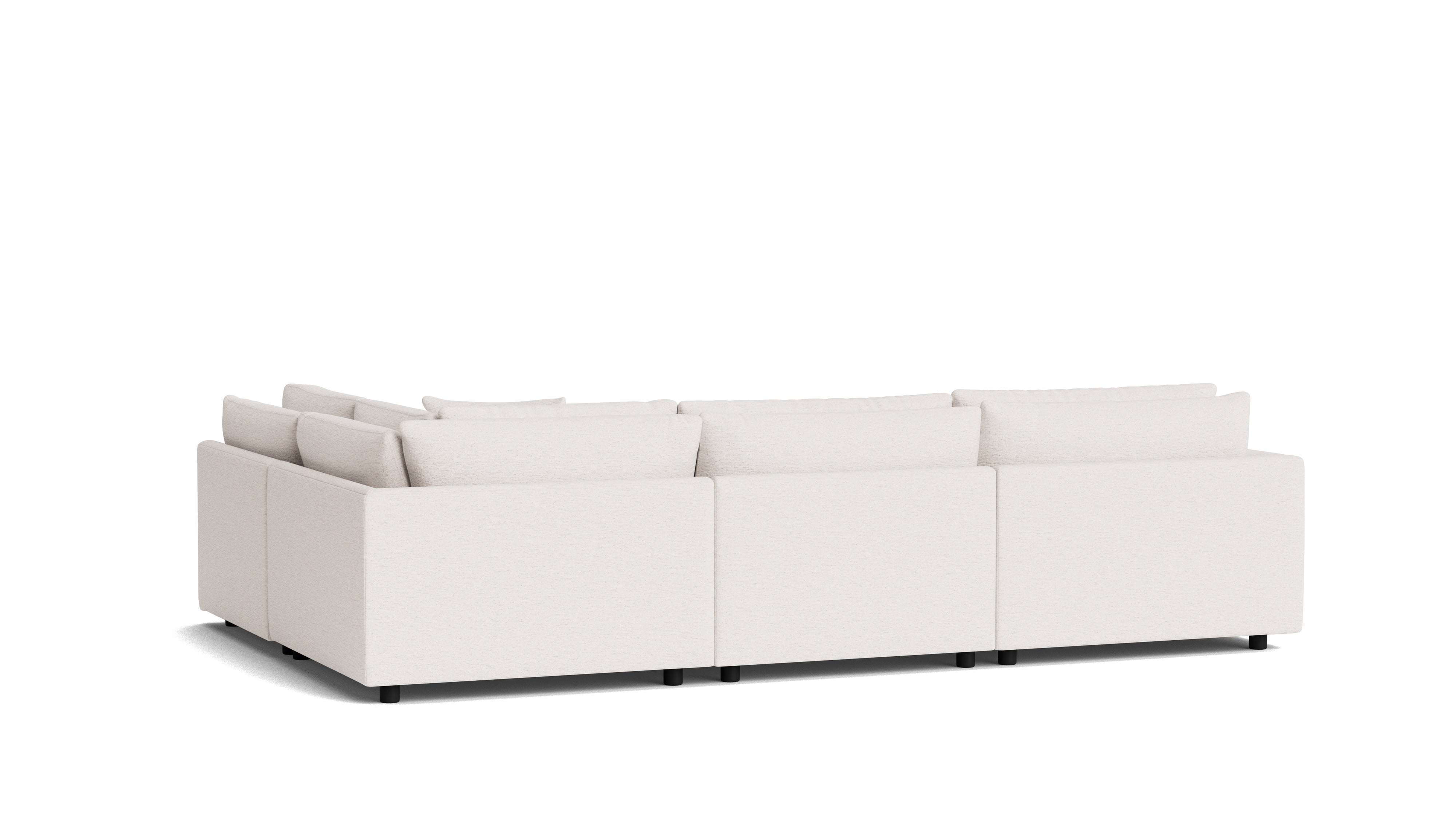 Soft Spot 4-Piece Modular Sectional Right, Nomad Snow