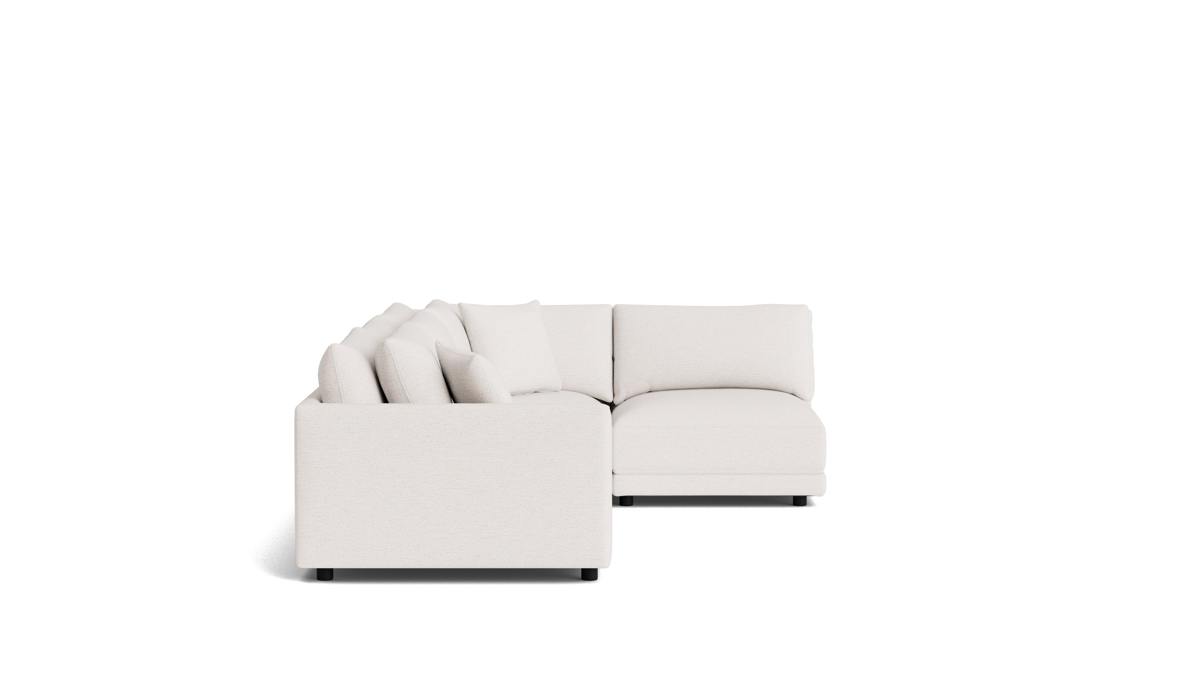 Soft Spot 4-Piece Modular Sectional Right, Nomad Snow