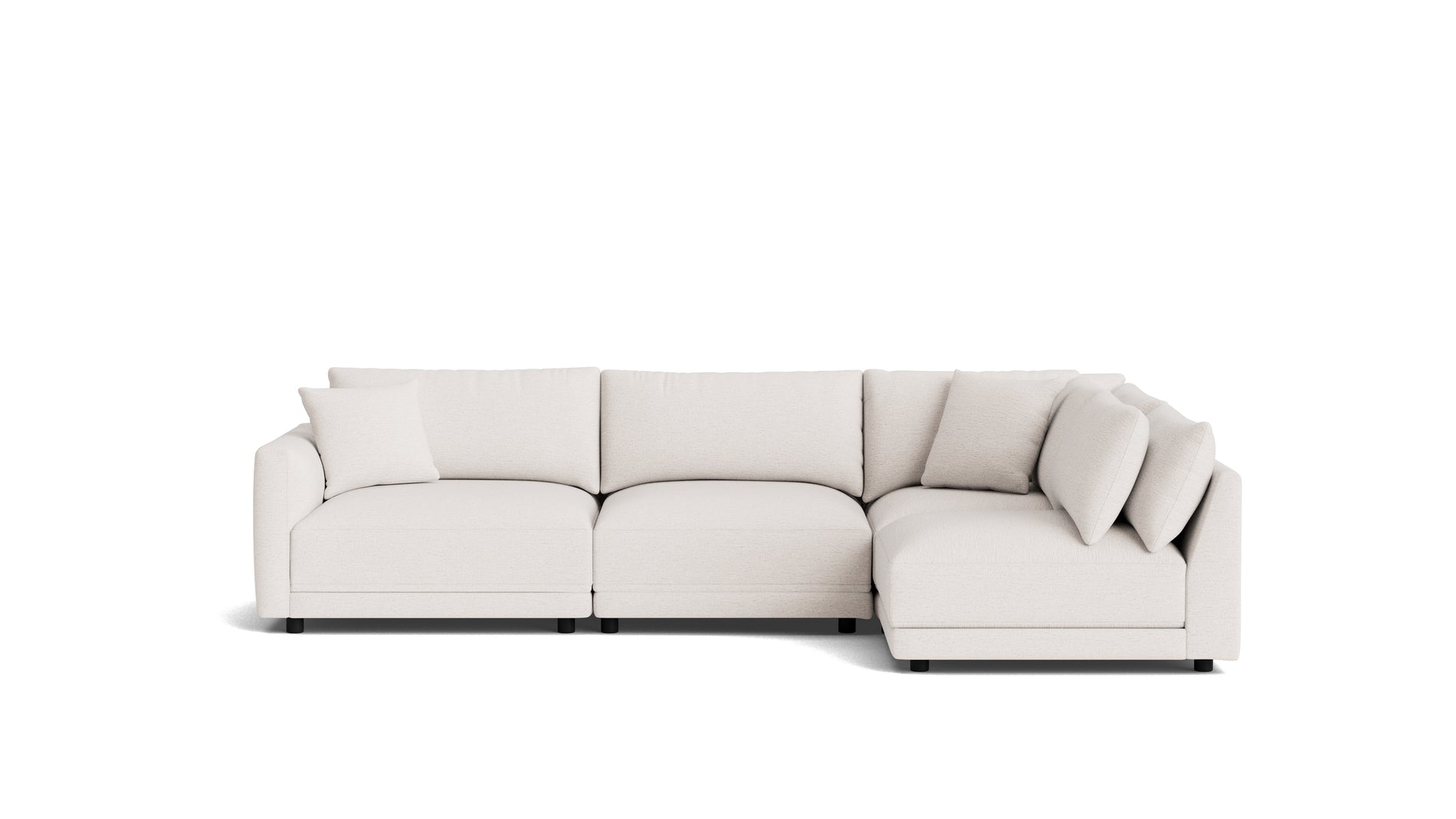 Soft Spot 4-Piece Modular Sectional Right, Nomad Snow_image