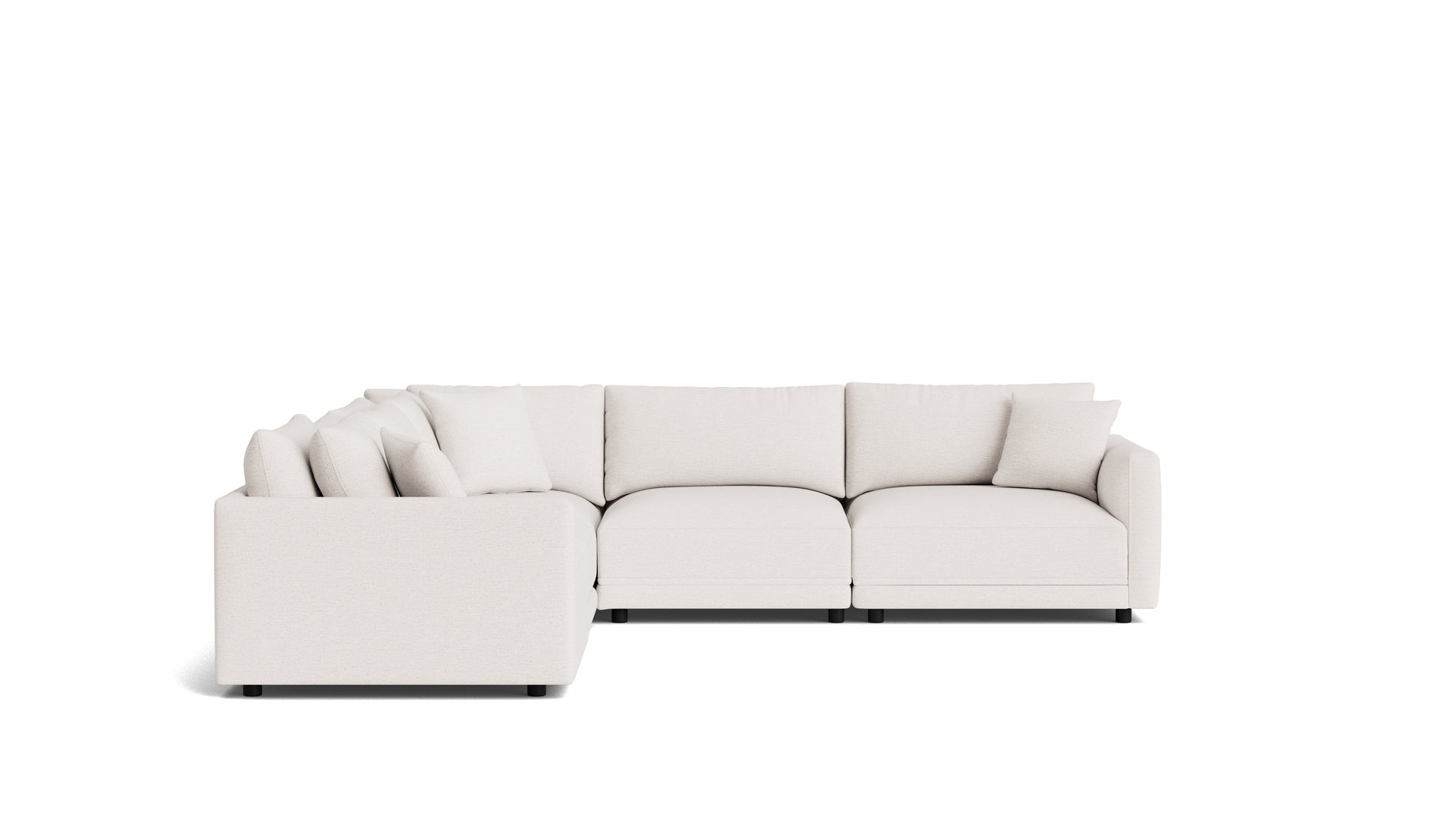 Soft Spot 5-Piece Modular Sectional Closed, Nomad Snow_image