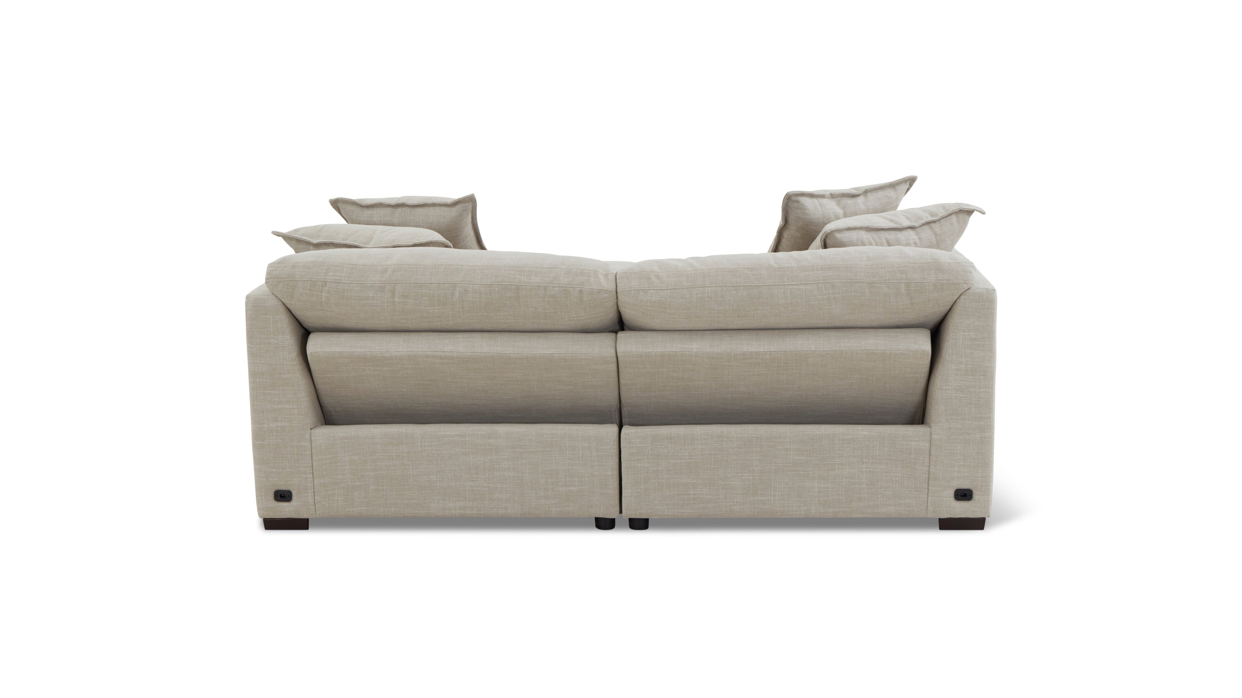 Lift Off Power Recliner 2 - Piece Modular Sofa, Light Pebble - Sundays Company CanadaSEC-YJ-063-029