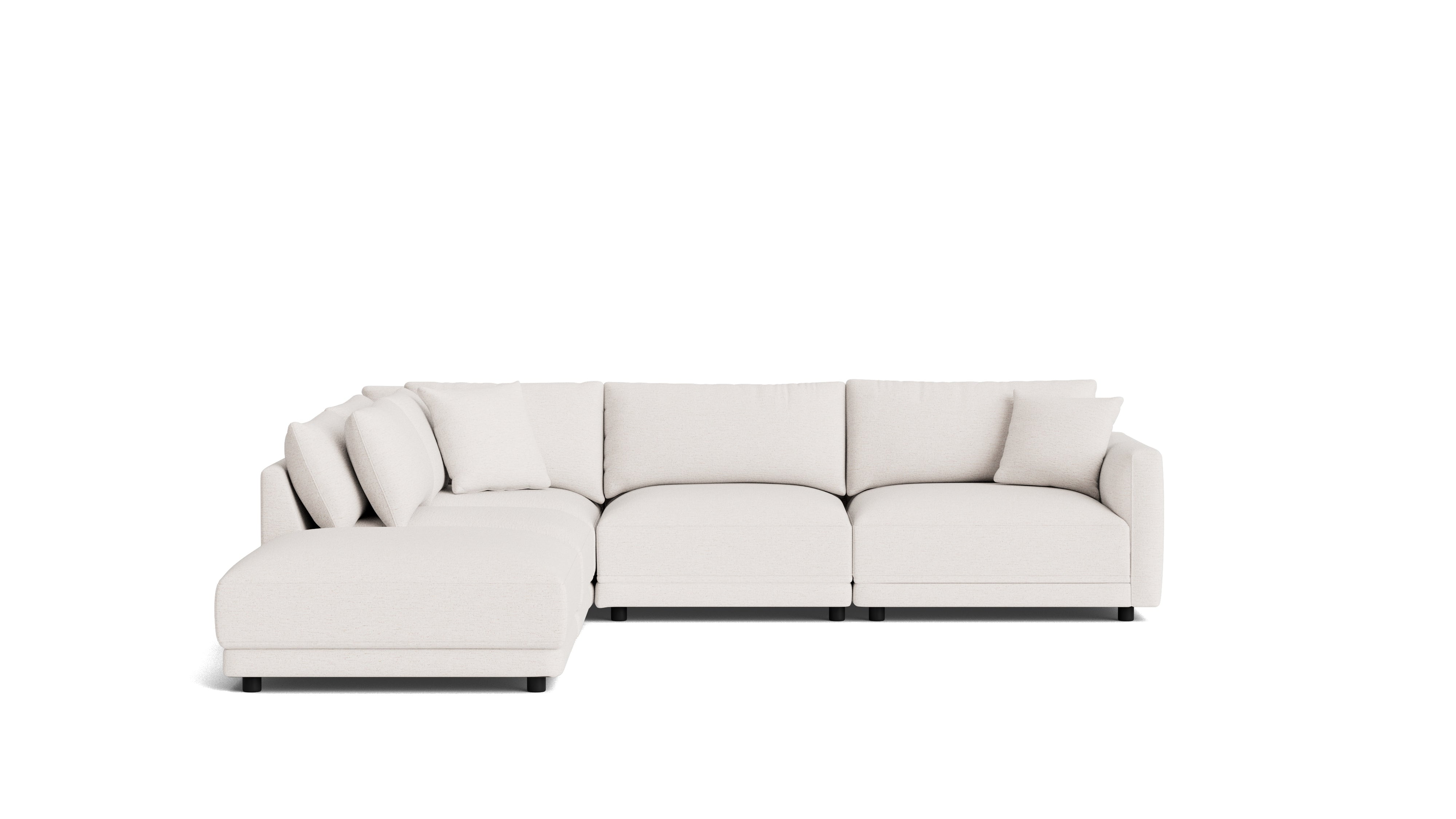 Soft Spot 5-Piece Modular Sectional Left, Nomad Snow
