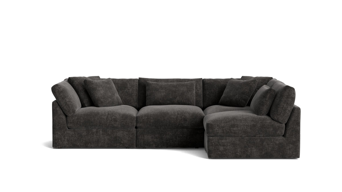 Get Together™ 4-Piece Modular Sectional Armless, Large, Truffle