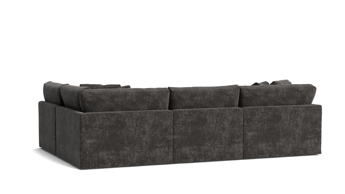 Get Together™ 4-Piece Modular Sectional Armless, Large, Truffle