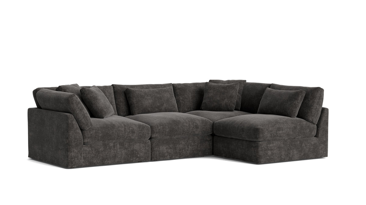 Get Together™ 4-Piece Modular Sectional Armless, Large, Truffle — alternate view