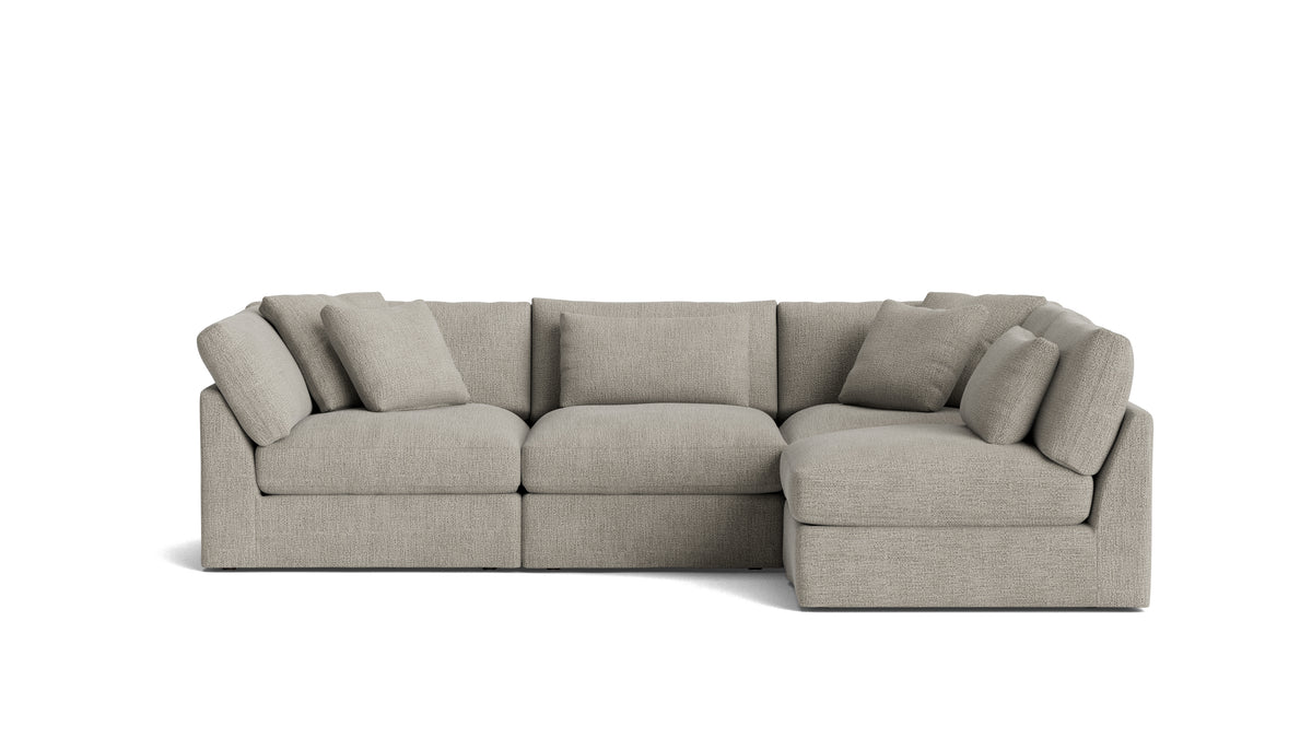 Get Together™ 4-Piece Modular Sectional Armless, Large, Oatmeal