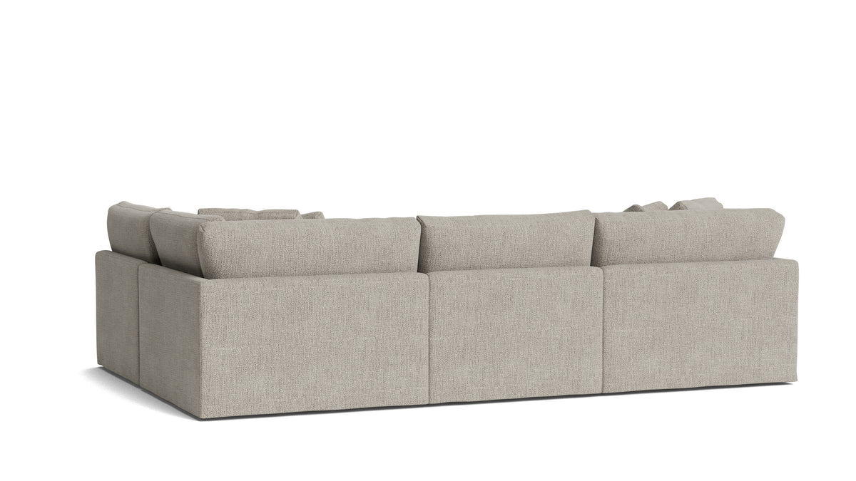 Get Together™ 4-Piece Modular Sectional Armless, Large, Oatmeal — alternate view