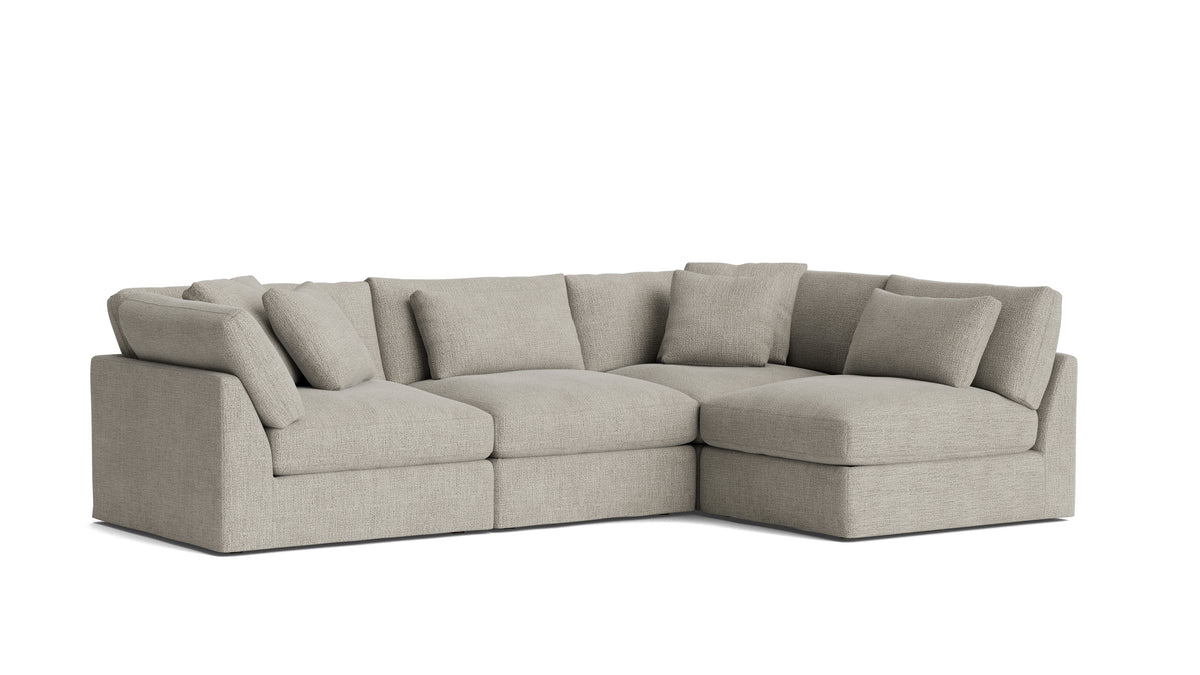 Get Together™ 4-Piece Modular Sectional Armless, Large, Oatmeal — alternate view