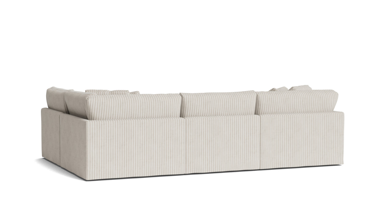 Get Together™ 4-Piece Modular Sectional Armless, Large, Newport Stripe — alternate view