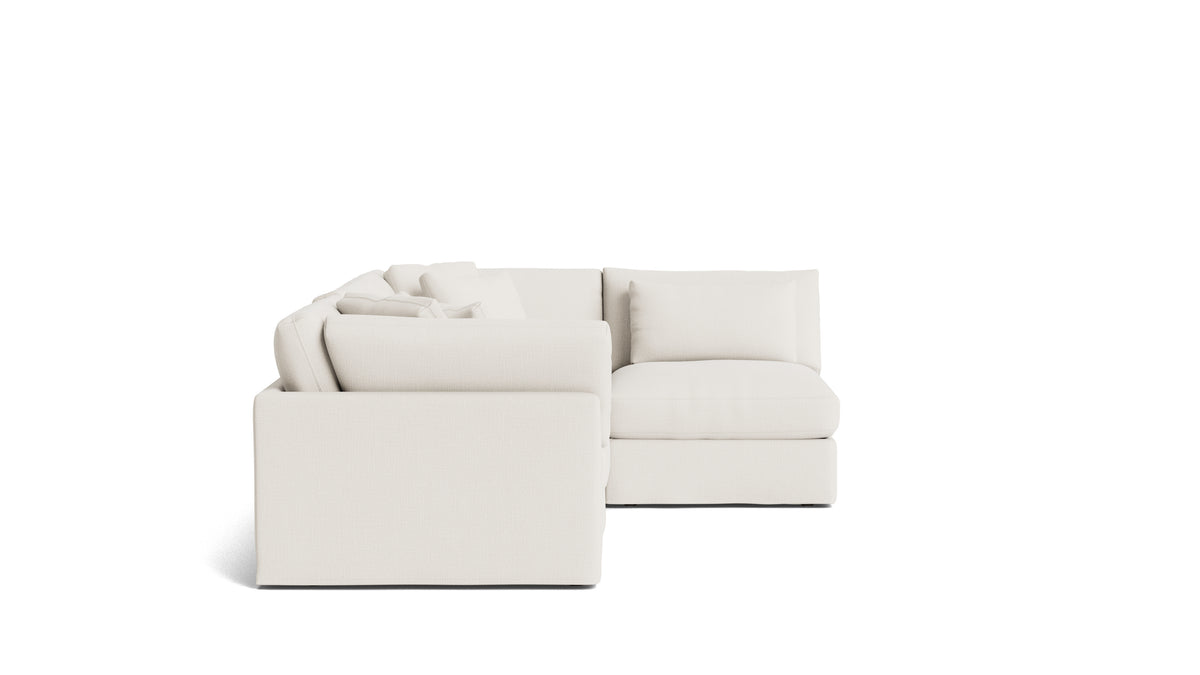 Get Together™ 4-Piece Modular Sectional Armless, Large, Cream Linen — alternate view
