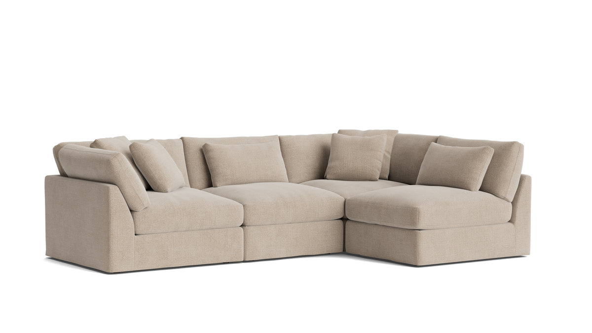 Get Together™ 4-Piece Modular Sectional Armless, Large, Champagne — alternate view