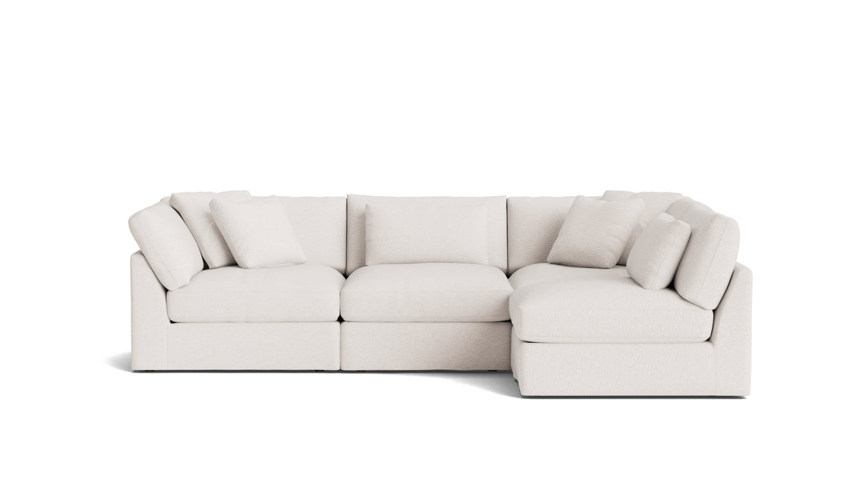 Get Together™ 4-Piece Modular Sectional Armless, Large, Nomad Snow