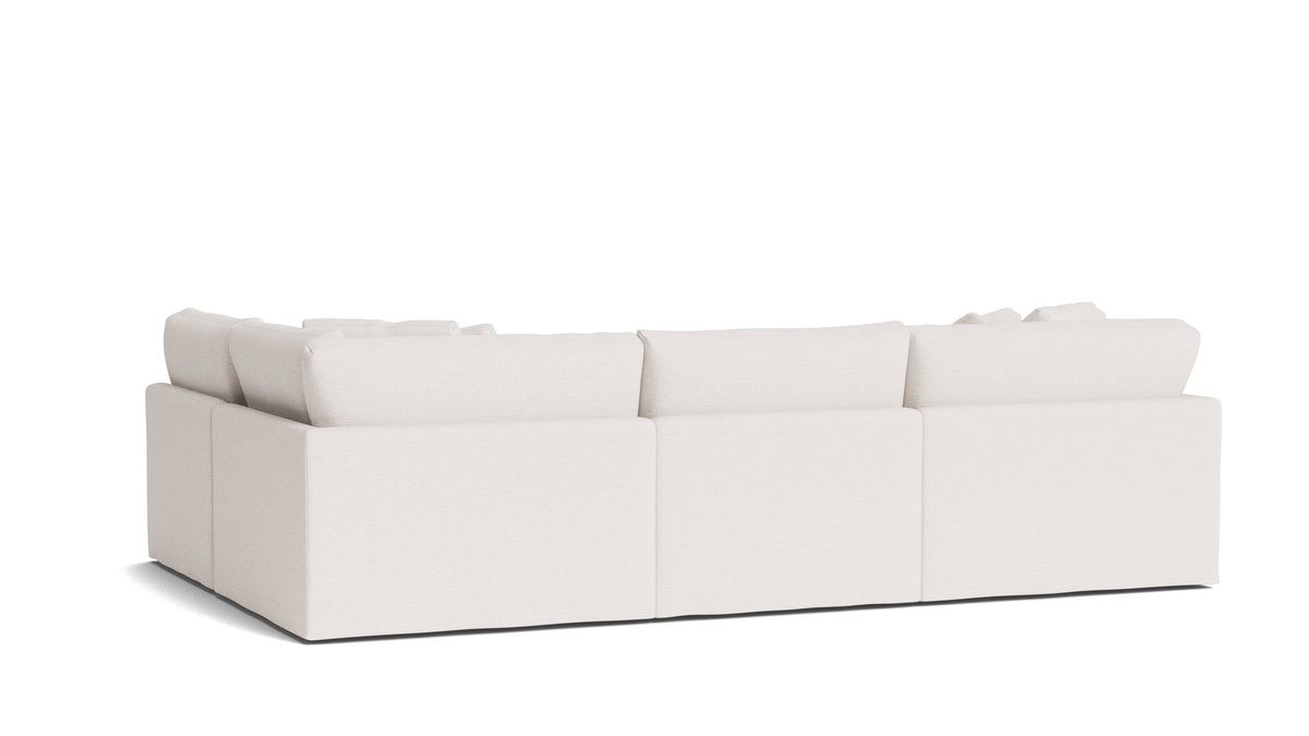 Get Together™ 4-Piece Modular Sectional Armless, Large, Nomad Snow — alternate view