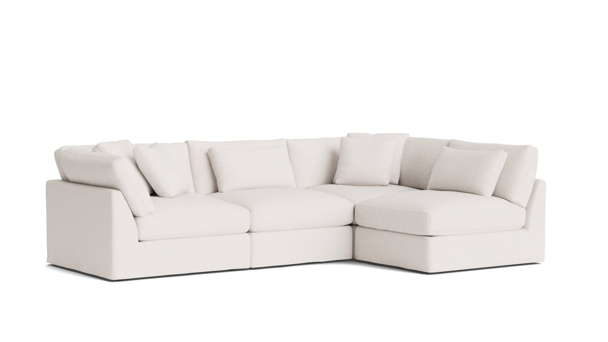 Get Together™ 4-Piece Modular Sectional Armless, Large, Nomad Snow — alternate view