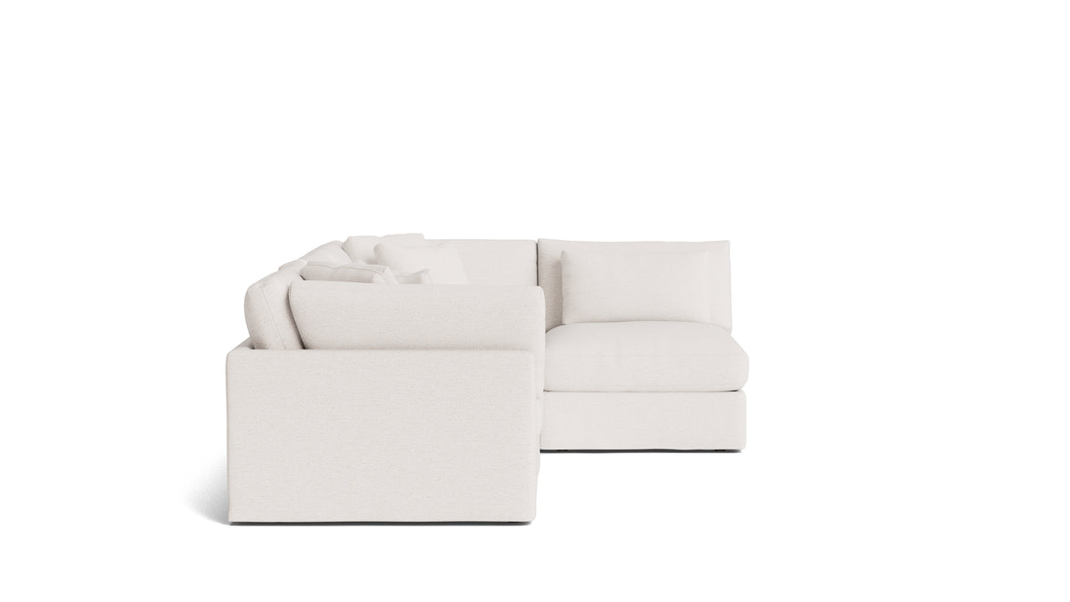 Get Together™ 4-Piece Modular Sectional Armless, Large, Nomad Snow — alternate view