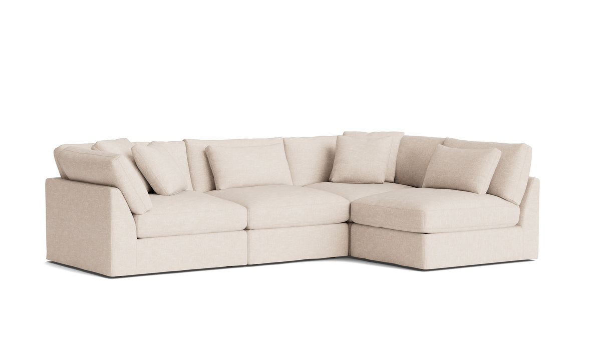 Get Together™ 4-Piece Modular Sectional Armless, Large, Sunbeam — alternate view