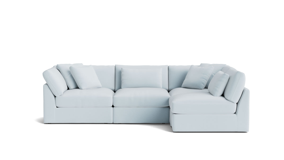Get Together™ 4-Piece Modular Sectional Armless, Large, Cove