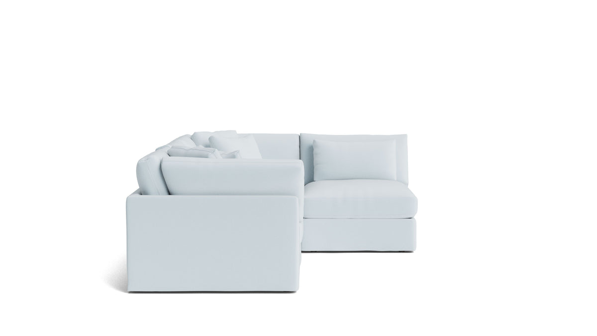 Get Together™ 4-Piece Modular Sectional Armless, Large, Cove — alternate view