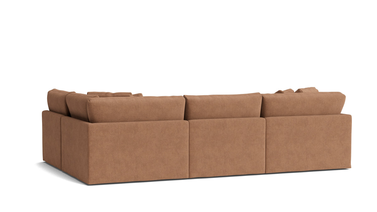 Get Together™ 4-Piece Modular Sectional Armless, Large, Spice — alternate view