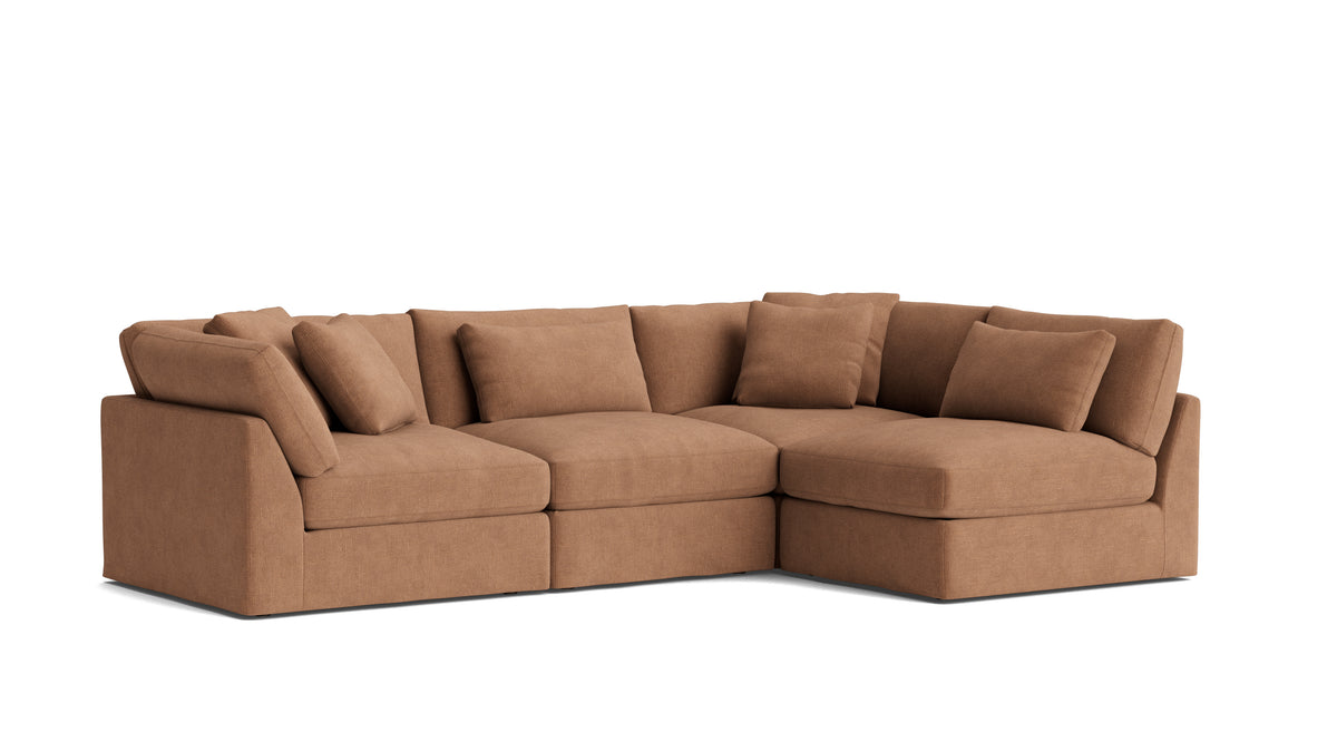 Get Together™ 4-Piece Modular Sectional Armless, Large, Spice — alternate view