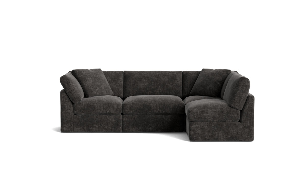 Get Together™ 4-Piece Modular Sectional Armless, Standard, Truffle