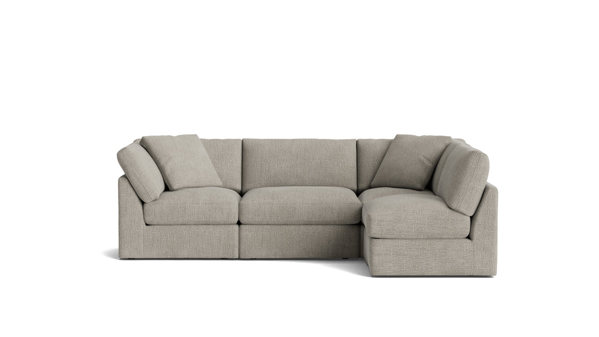 Get Together™ 4-Piece Modular Sectional Armless, Standard, Oatmeal
