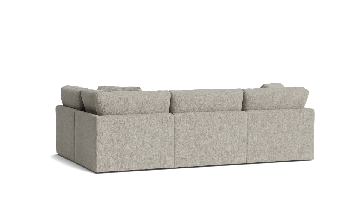 Get Together™ 4-Piece Modular Sectional Armless, Standard, Oatmeal