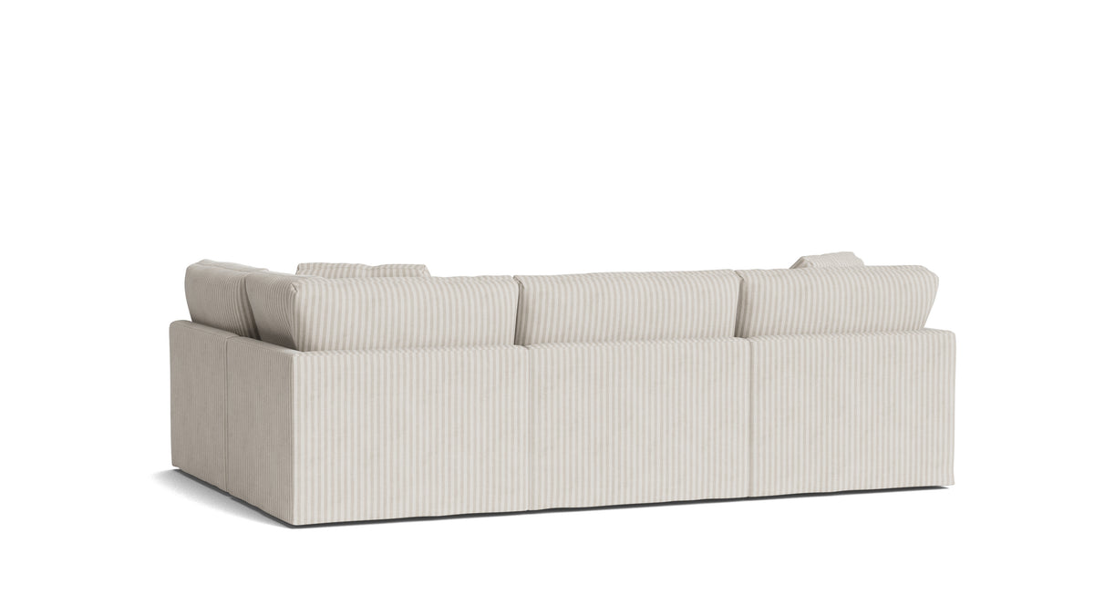 Get Together™ 4-Piece Modular Sectional Armless, Standard, Newport Stripe