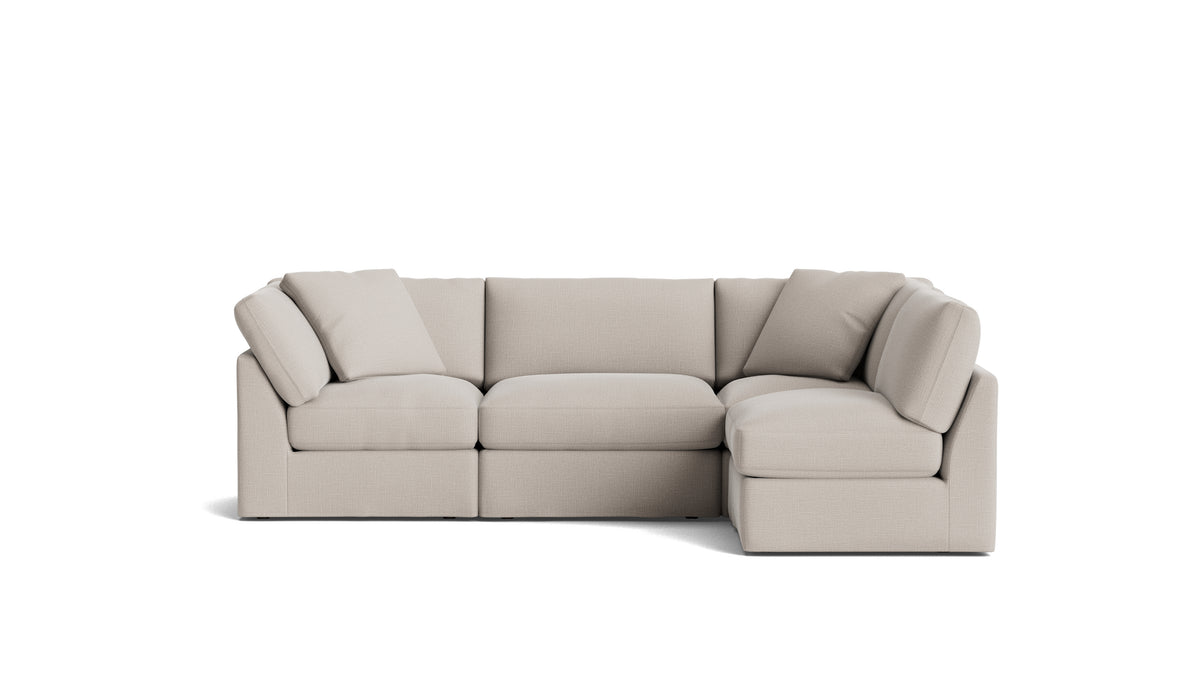 Get Together™ 4-Piece Modular Sectional Armless, Standard, Clay