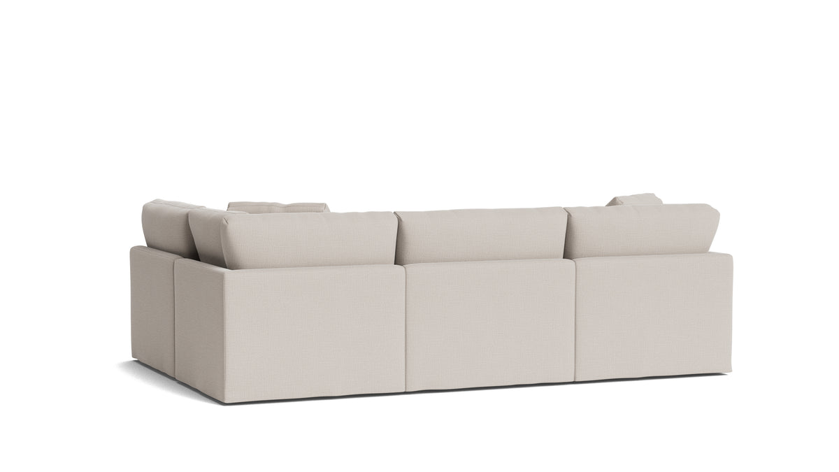 Get Together™ 4-Piece Modular Sectional Armless, Standard, Clay — alternate view