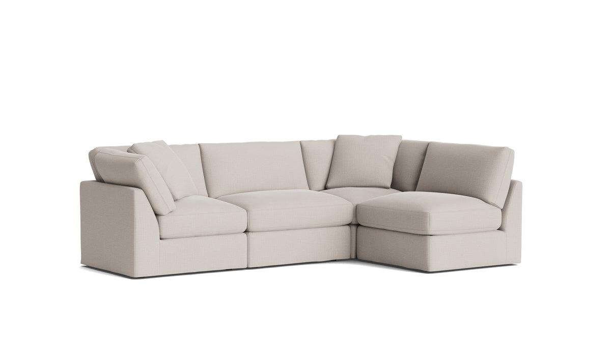 Get Together™ 4-Piece Modular Sectional Armless, Standard, Clay — alternate view